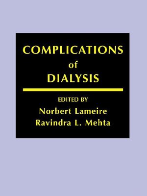 cover image of Complications of Dialysis